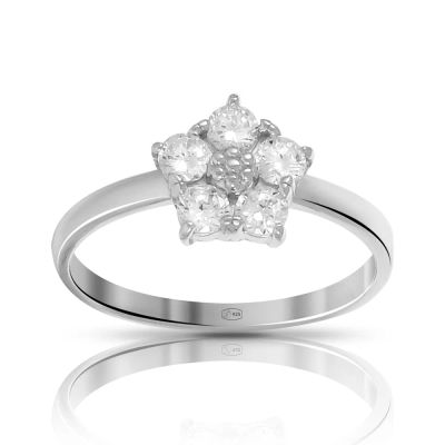 Лот: 23862750. Фото: 1. Кольцо TALANT из серебра с фианитами. Кольца, перстни