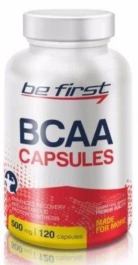 Лот: 11053121. Фото: 1. be first bcaa 120 капс. Спортивное питание, витамины