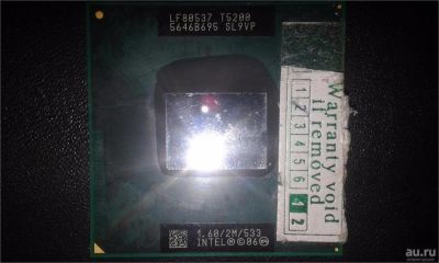 Лот: 10007148. Фото: 1. Intel Core 2 Duo T5200. Процессоры