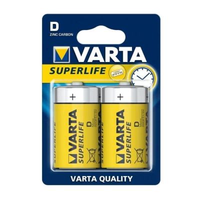 Лот: 15543164. Фото: 1. Батарейка D Varta Super Life R20... Батарейки, аккумуляторы, элементы питания