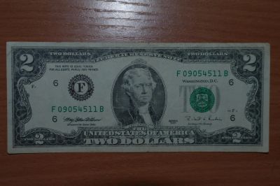 Лот: 4853418. Фото: 1. США 2 доллара 1995 года. Америка