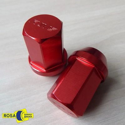 Лот: 4091256. Фото: 1. Закрытые гайки из лёгкого алюминиевого... Другое (шины, диски)