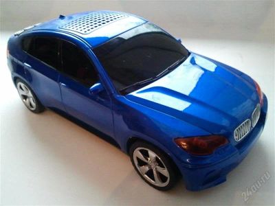 Лот: 2203334. Фото: 1. Портативная колонка BMW X6 (blue... Музыкальные центры, магнитолы