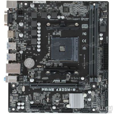 Лот: 16725500. Фото: 1. Материнская плата ASUS PRIME A320M-R. Материнские платы
