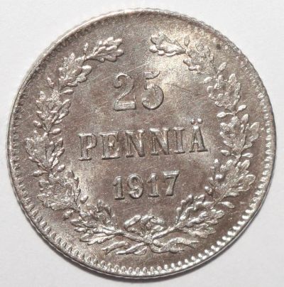 Лот: 20518141. Фото: 1. 25 пенни 1917 год. Без корон. Россия до 1917 года
