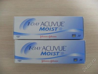 Лот: 700233. Фото: 1. Контактные линзы1-Day Acuvue Moist. Контактные линзы