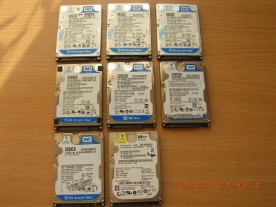 Лот: 3930965. Фото: 1. 8 неисправных HDD WD. Жёсткие диски (HDD)