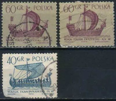 Лот: 20826760. Фото: 1. 1963-1965. Польша. Парусники. Марки