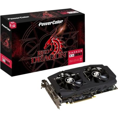 Лот: 15071194. Фото: 1. 8Gb PowerColor RX 580 Red Dragon... Видеокарты