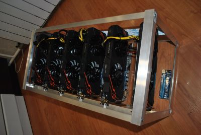 Лот: 13430889. Фото: 1. Майнинг Ферма 5х1070 Gigabyte... Майнинг фермы, товары для майнинга
