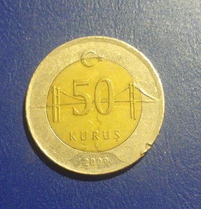 Лот: 25026968. Фото: 1. Турция 50 курушей 2009 г. Европа