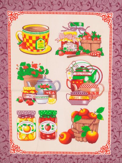 Лот: 19035304. Фото: 1. Пол-це (КНР) п/лен "Bon appetit... Полотенца