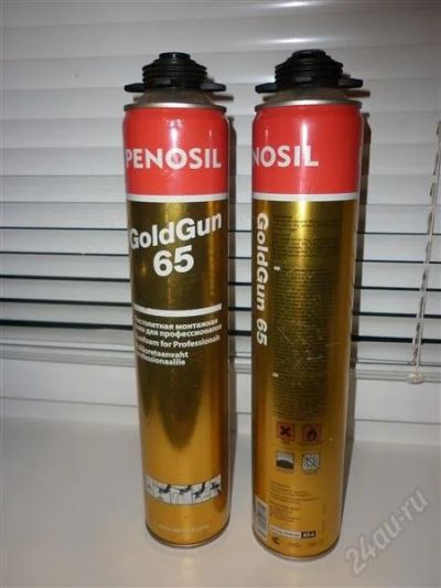 Лот: 1361669. Фото: 1. Монтажная пена GoldGun 65 цена... Клеи, герметики, пена монтажная, клейкие ленты