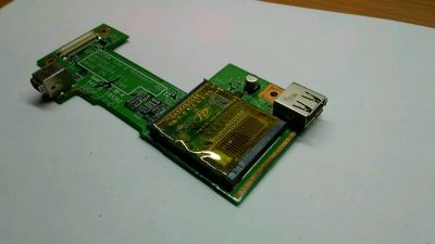 Лот: 11960111. Фото: 1. Плата USB + картридер для ноутбука... Платы расширения, контроллеры, доп. порты