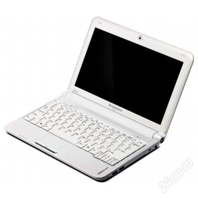 Лот: 952565. Фото: 1. Белый нетбук Lenovo S10-2 с рубля... Ноутбуки