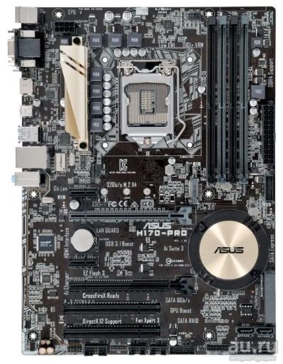 Лот: 9201785. Фото: 1. Материнская плата MB Asus H170-PRO... Материнские платы