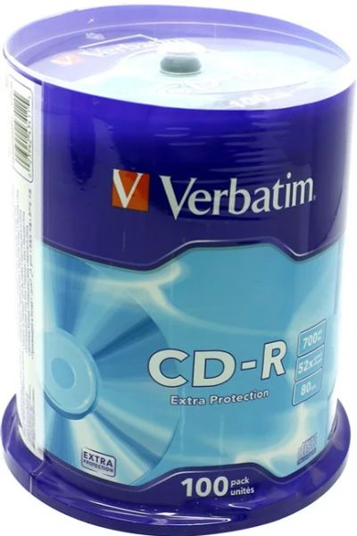 Лот: 6460134. Фото: 1. Диск CD-R Verbatim 700Mb 52x sp... CD, DVD, BluRay
