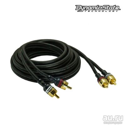 Лот: 17983595. Фото: 1. Dynamic State RCE-B25 2 RCA кабель... Аксессуары для автозвука