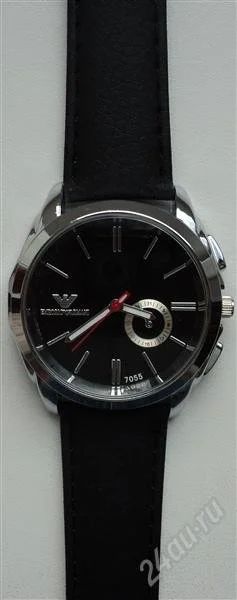 Лот: 2189301. Фото: 1. Часы Emporio Armani 7055. Чёрные... Другие наручные часы