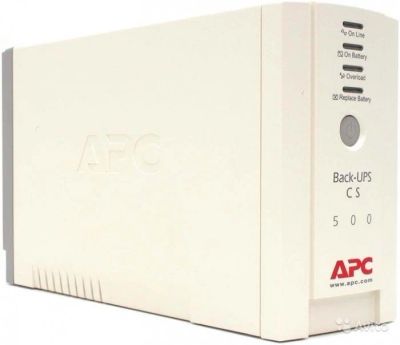 Лот: 10332515. Фото: 1. ИБП APC Back-Up CS 500VA [BK500-RS... ИБП, аккумуляторы для ИБП