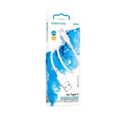 Лот: 22145307. Фото: 1. Кабель BOROFONE TYPE-C BX-80 1m... Дата-кабели, переходники
