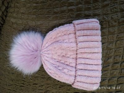 Лот: 12634665. Фото: 1. Шапка с помпоном. Головные уборы
