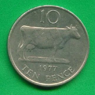 Лот: 8764424. Фото: 1. Гернси 10 пенсов 1977 (з146). Великобритания и острова