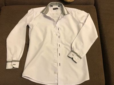 Лот: 11940240. Фото: 1. Рубашка белая размер 140. Рубашки, блузки, водолазки