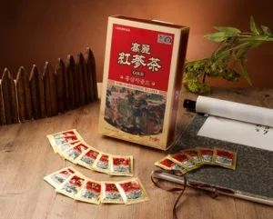 Лот: 3607877. Фото: 1. "Чай" из женьшеня "Korean red... Антисептики, защитные средства, медицинские маски