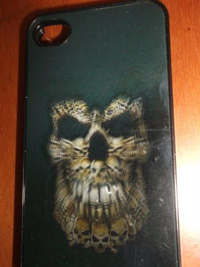 Лот: 3217342. Фото: 1. Чехол накладка 3D череп на Iphone... Чехлы, бамперы