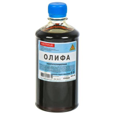 Лот: 24109328. Фото: 1. Олифа 1 л, Матрица, нефтеполимерная. Краски, лаки, растворитель