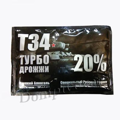 Лот: 14933899. Фото: 1. Дрожжи Alcotec "Turbo T-34", 155... Ингредиенты для приготовления напитков