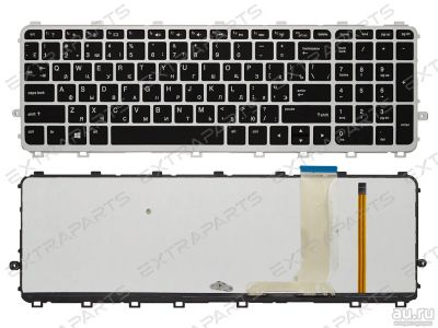 Лот: 15962638. Фото: 1. Клавиатура HP Envy 17-j (RU) серебро... Клавиатуры для ноутбуков