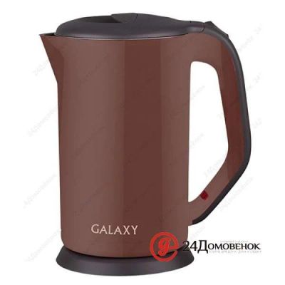 Лот: 12676201. Фото: 1. Чайник Galaxy 1,7 л. GL-0318 коричневый. Чайники, кофемашины, кулеры