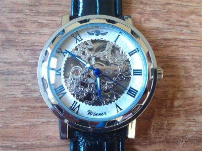 Лот: 1179260. Фото: 1. Часы Skeleton белые с автозаводом... Оригинальные наручные часы