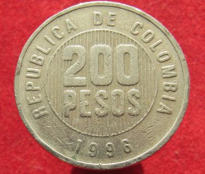 Лот: 15560524. Фото: 1. Колумбия 200 песо, 2006г. Остальные страны