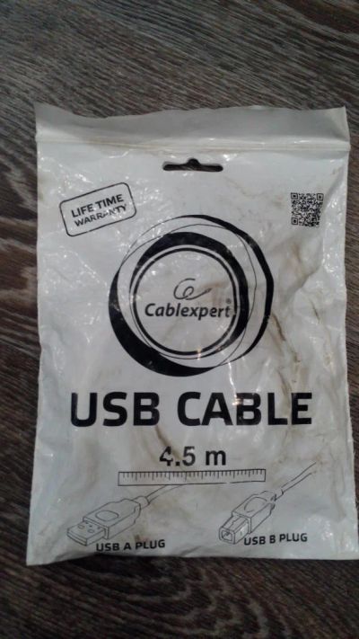 Лот: 8868919. Фото: 1. usb кабель 4,5 метра новый. Шлейфы, кабели, переходники