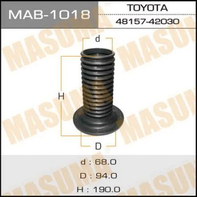 Лот: 18593872. Фото: 1. Пыльник стоек masuma toy auris... Ходовая, подвеска, рулевое управление