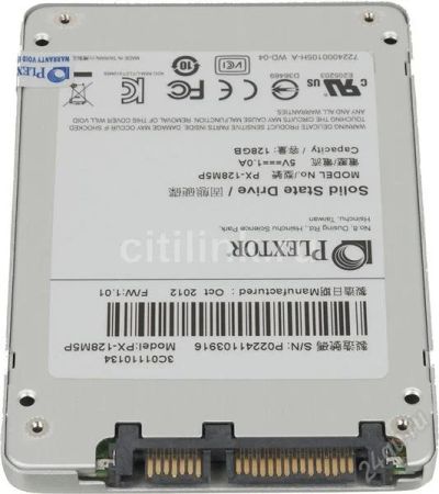 Лот: 2856395. Фото: 1. SSD диск 128ГБ 2.5" Plextor "M5... Жёсткие диски