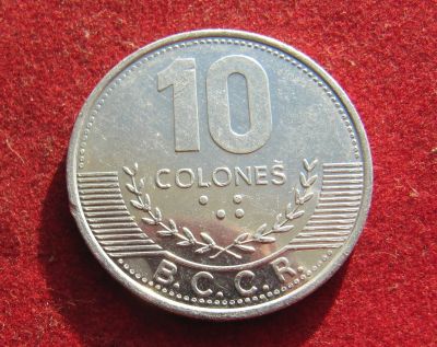 Лот: 19688094. Фото: 1. Коста-Рика 10 колонов, 2016 г. Остальные страны