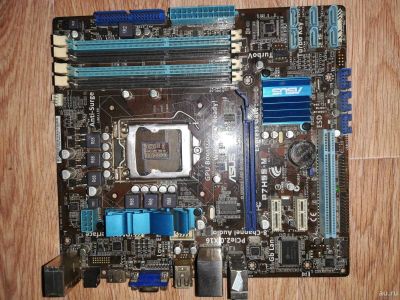 Лот: 14617259. Фото: 1. Asus p7h55-m 1156. Материнские платы
