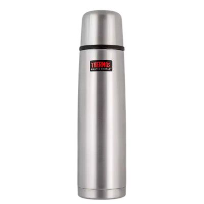 Лот: 25590084. Фото: 1. Термос Thermos 1л, серебристый. Термосы, термокружки, фляжки