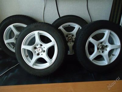 Лот: 2755534. Фото: 1. Литьё+лето R14/4x100 в Красноярске. Шины на дисках