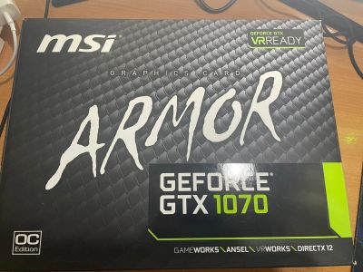 Лот: 18419573. Фото: 1. MSI GTX 1070 Armor OC. Видеокарты