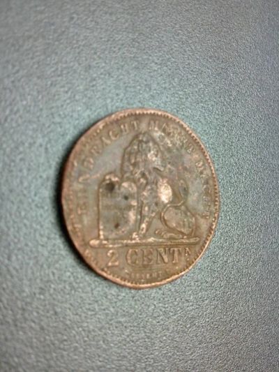 Лот: 7911798. Фото: 1. 2 цента 1911 год Бельгия. Европа