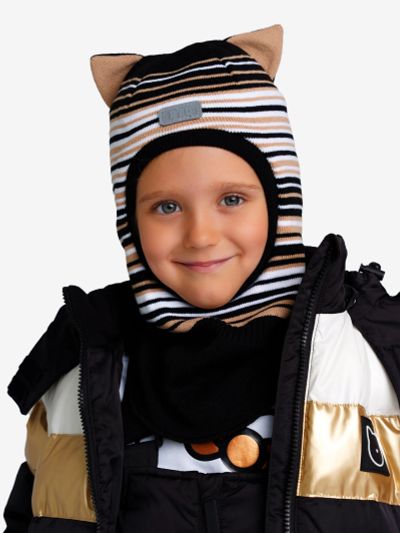 Лот: 22424915. Фото: 1. Шапка для девочки PlayToday, Черный. Другое (спортивная одежда)