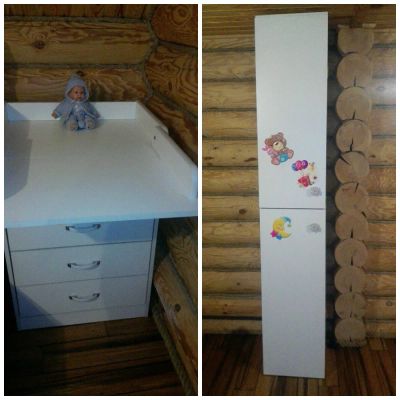 Лот: 6579310. Фото: 1. Комод и шкаф в детскую. Шкафы, стеллажи, комоды