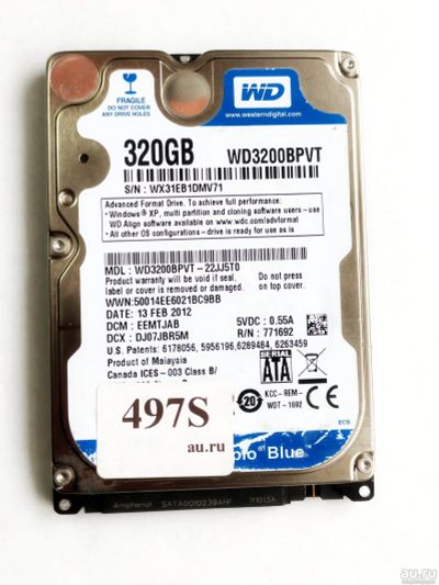 Лот: 18556816. Фото: 1. Жесткий диск SATA-II 2,5 Western... Жёсткие диски (HDD)