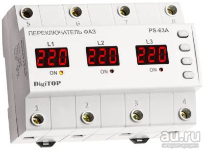 Лот: 17808541. Фото: 1. Реле напряжения DigiTOP VP-3F63A... Стабилизаторы напряжения, ЛАТР