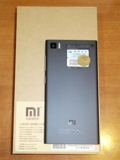 Лот: 4003767. Фото: 1. Xiaomi MI3 64гб WCDMA версия... Смартфоны